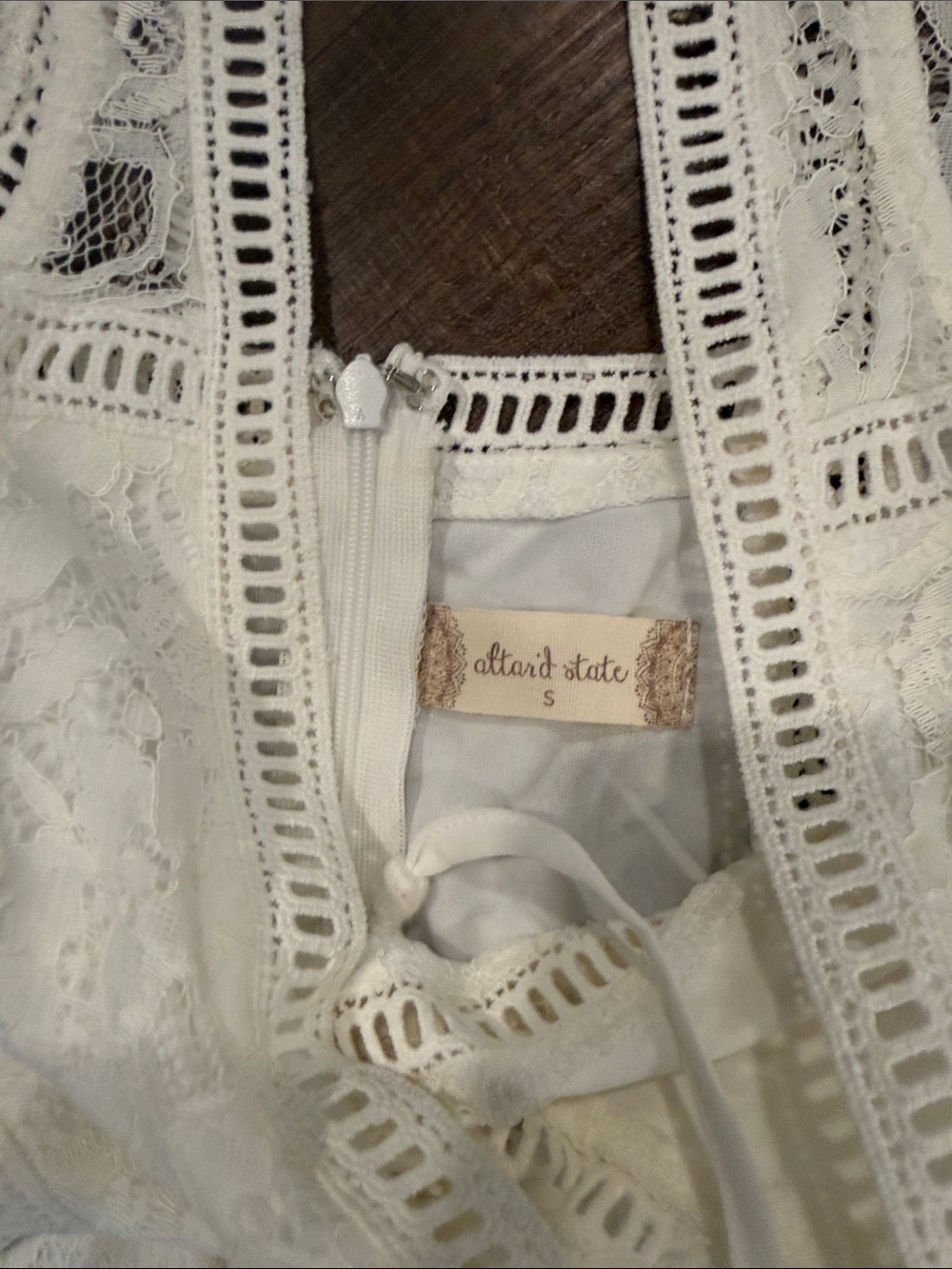 Altar'd State white boho chic Lace Maxi Dress - Picture 2 of 9